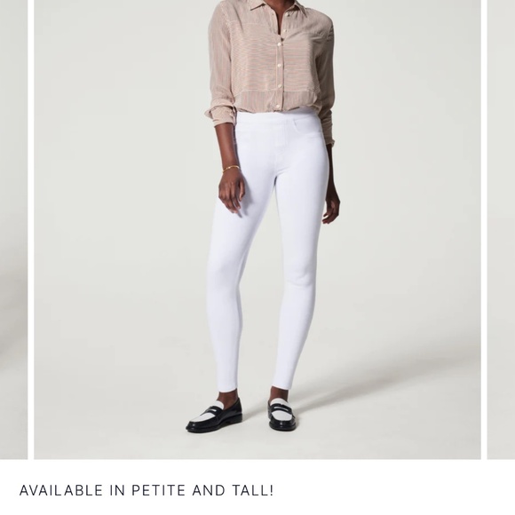 NWT SPANX Jean-ish® Ankle Leggings in White- Size XL - Picture 2 of 14